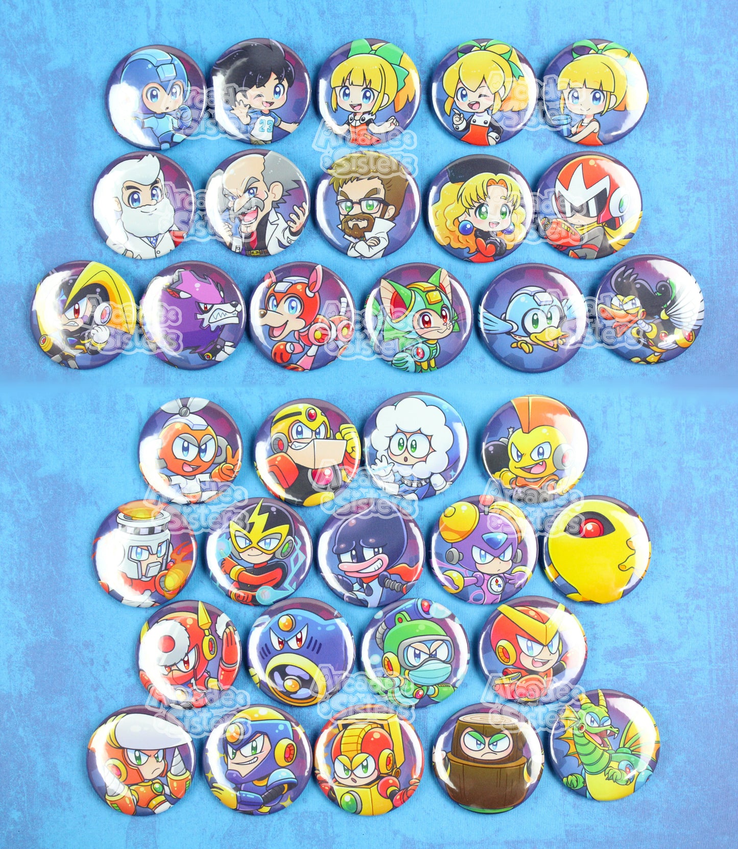 Megaman Stickers & Badges