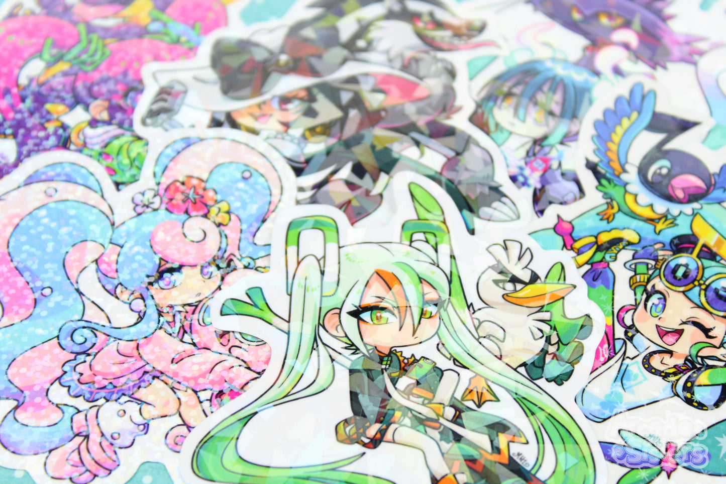 PokéMiku Holo Stickers & Badges
