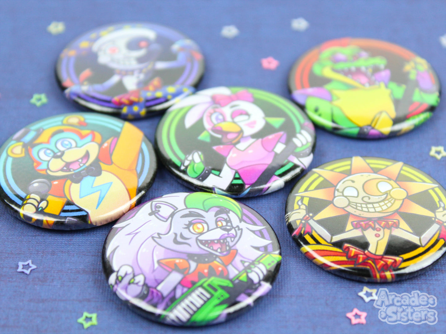 FNAF Security Breach Stickers & Badges