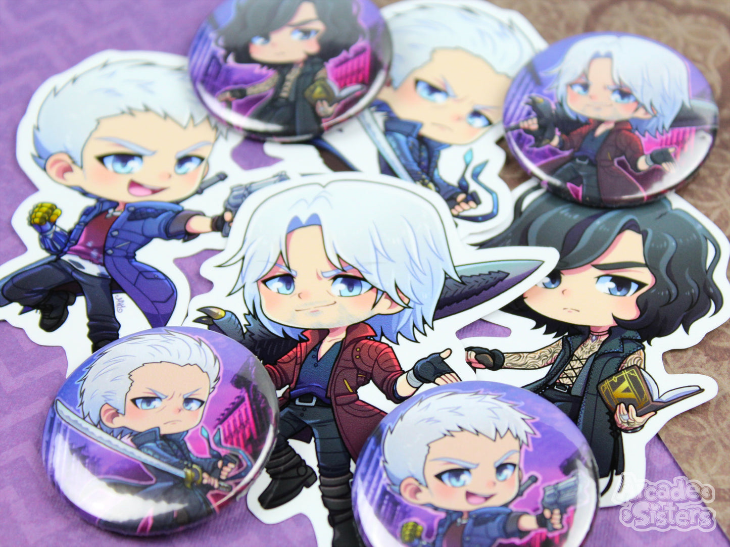 Crying Devil 5 Stickers & Badges