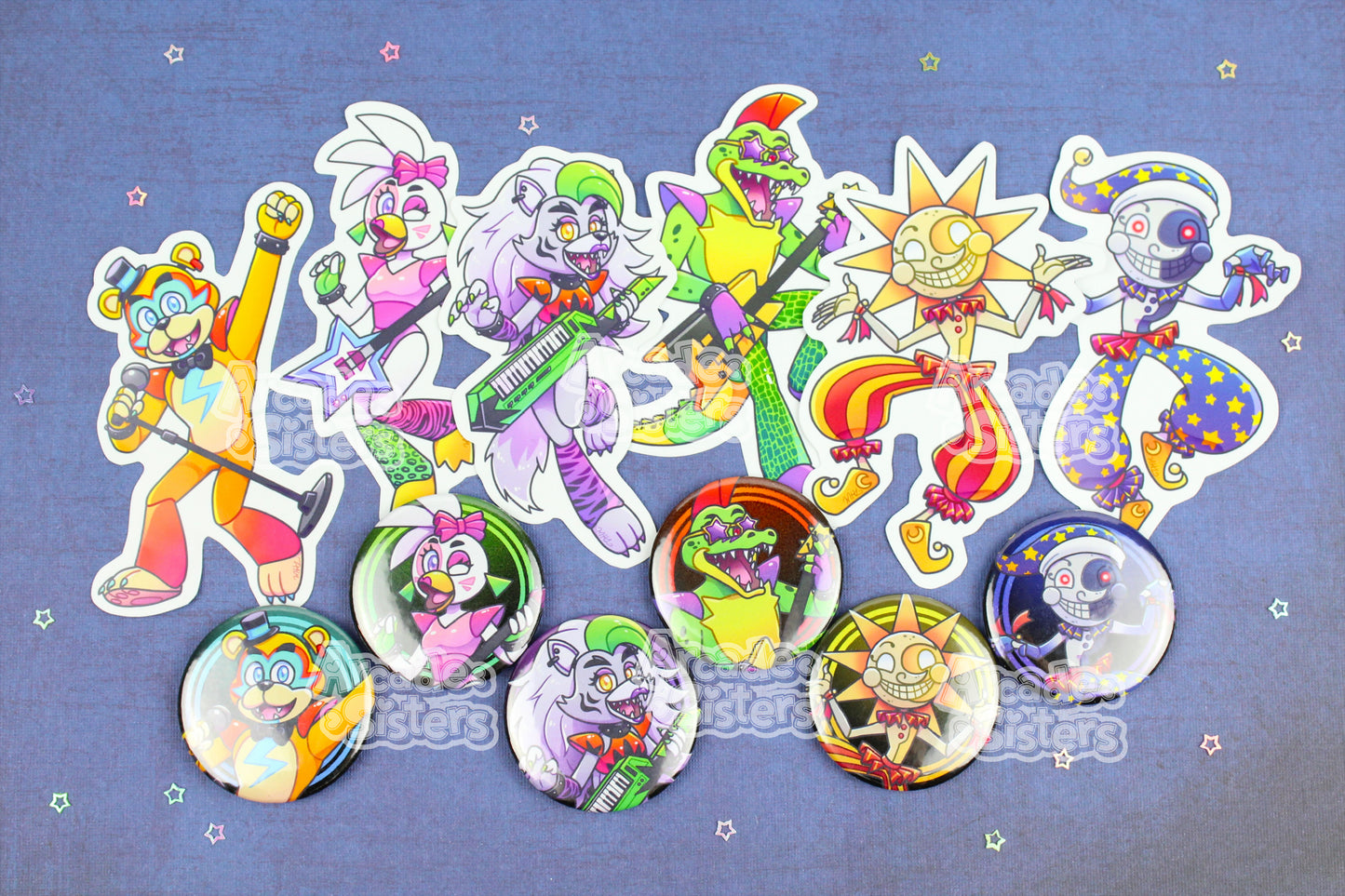 FNAF Security Breach Stickers & Badges