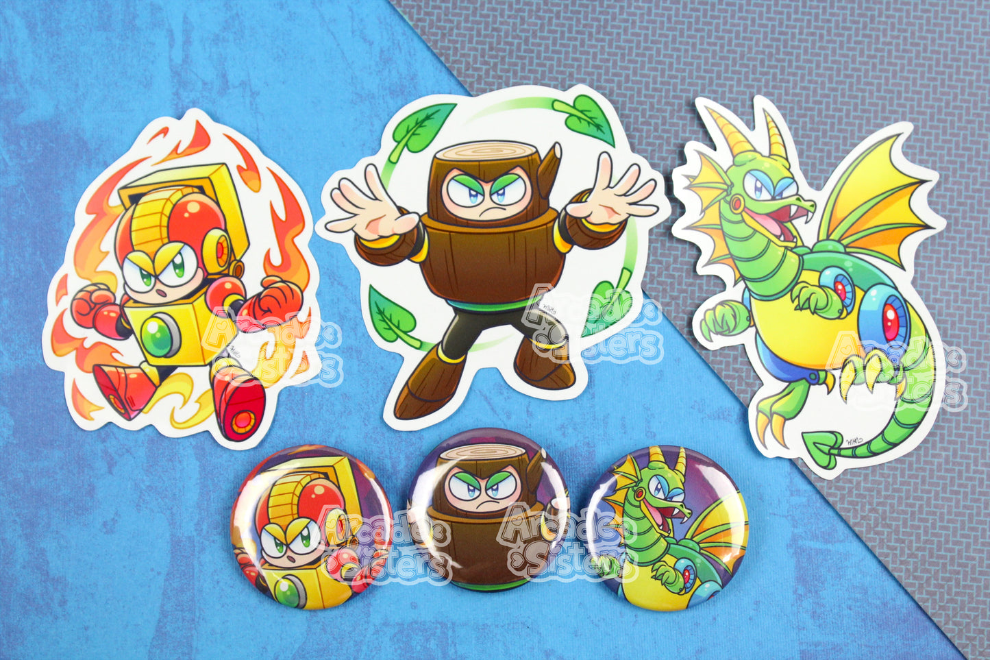 Megaman Stickers & Badges