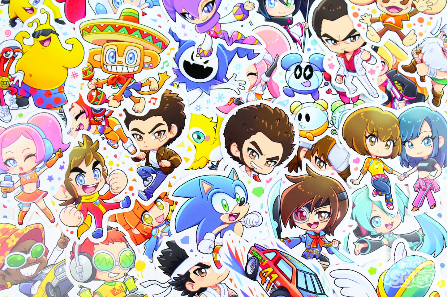 Sega Superstars Stickers & Badges