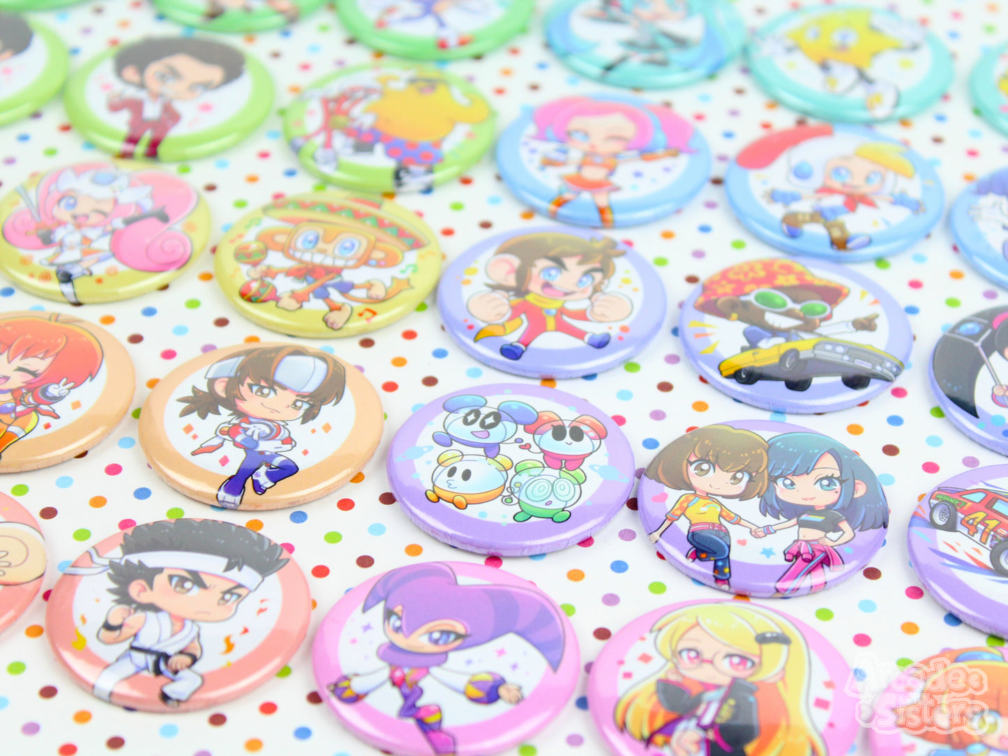 Sega Superstars Stickers & Badges