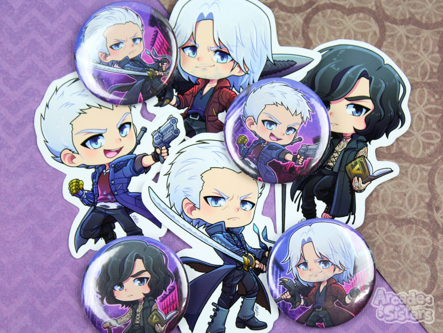 Crying Devil 5 Stickers & Badges