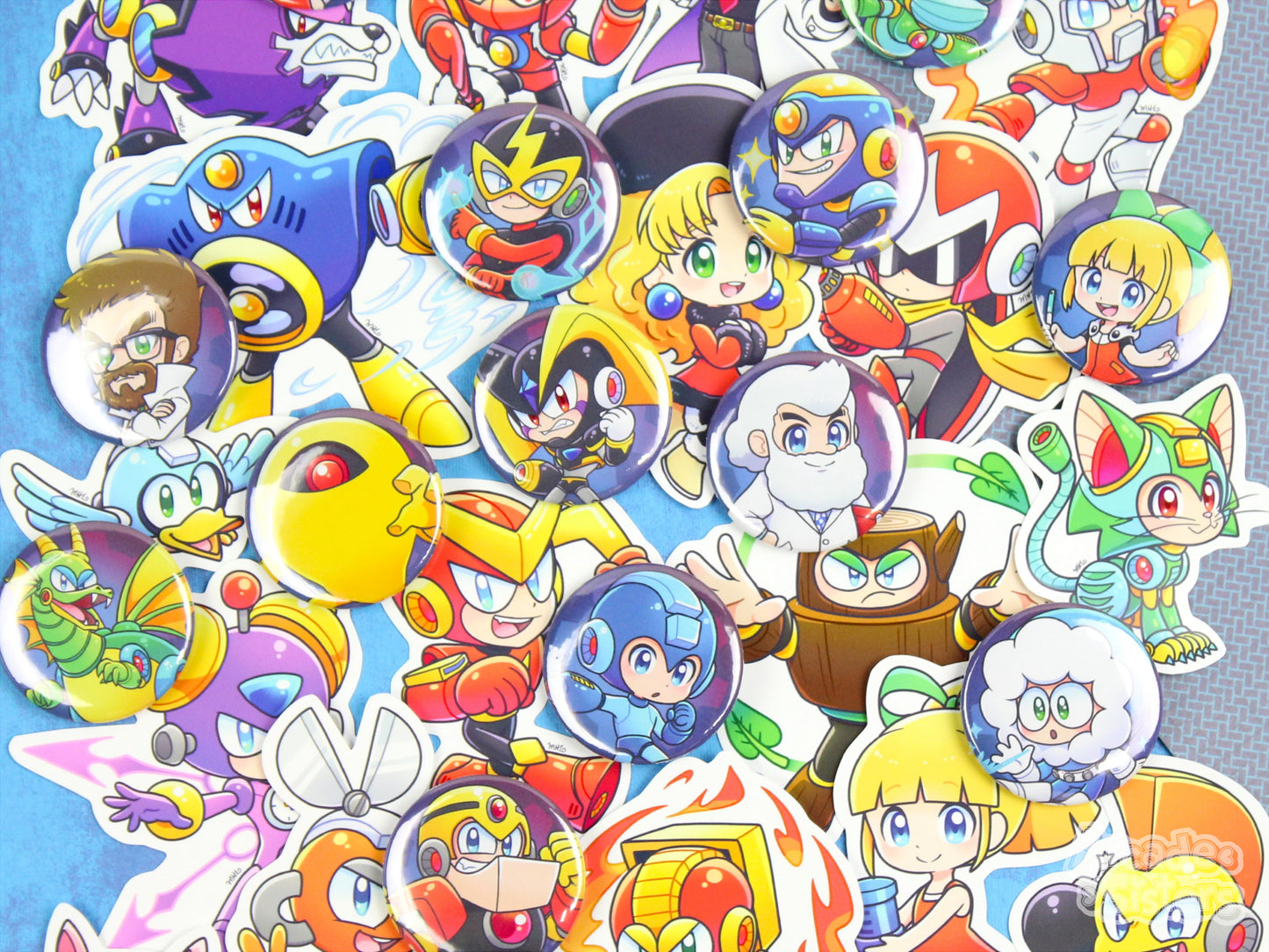 Megaman Stickers & Badges