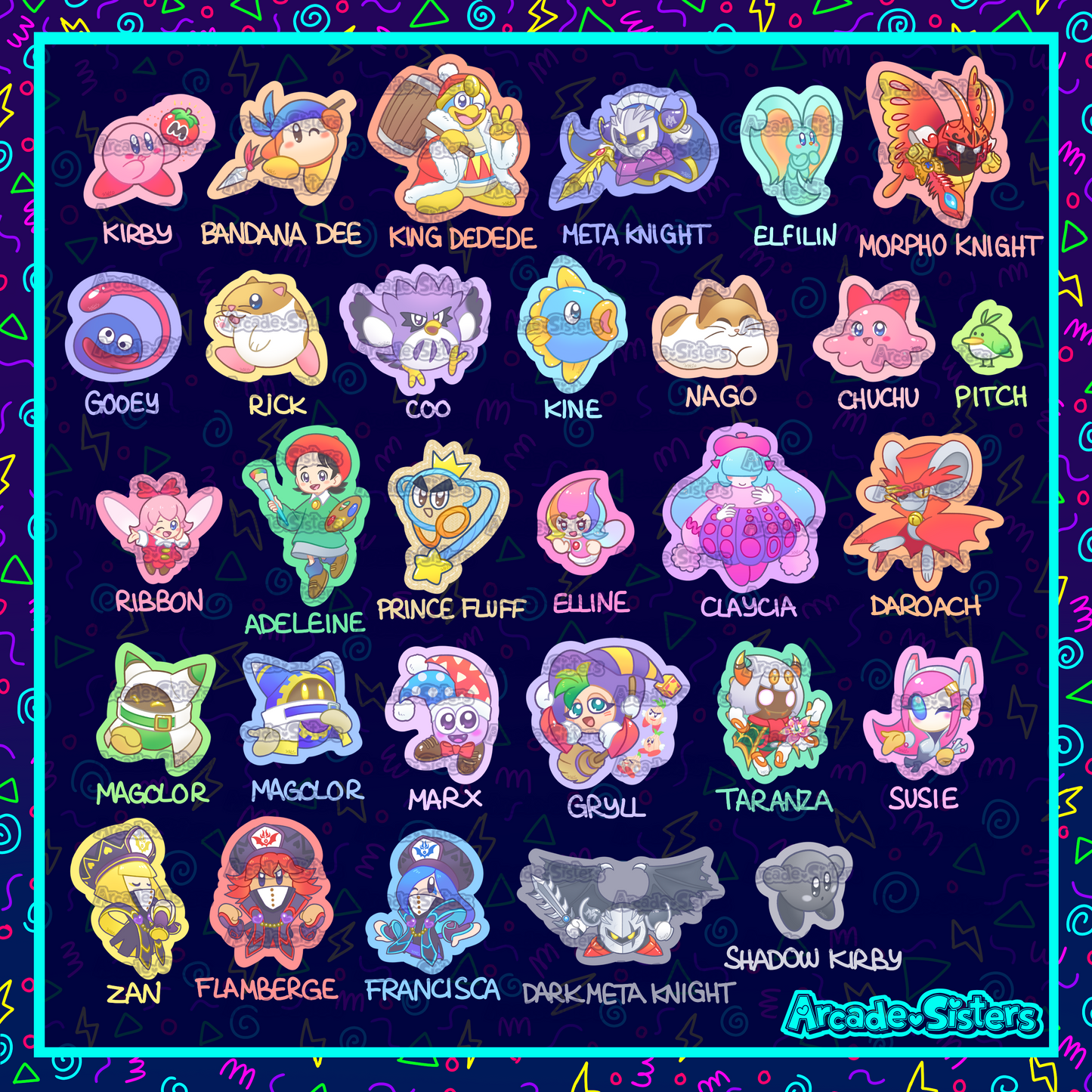 Kirby Stickers & Badges