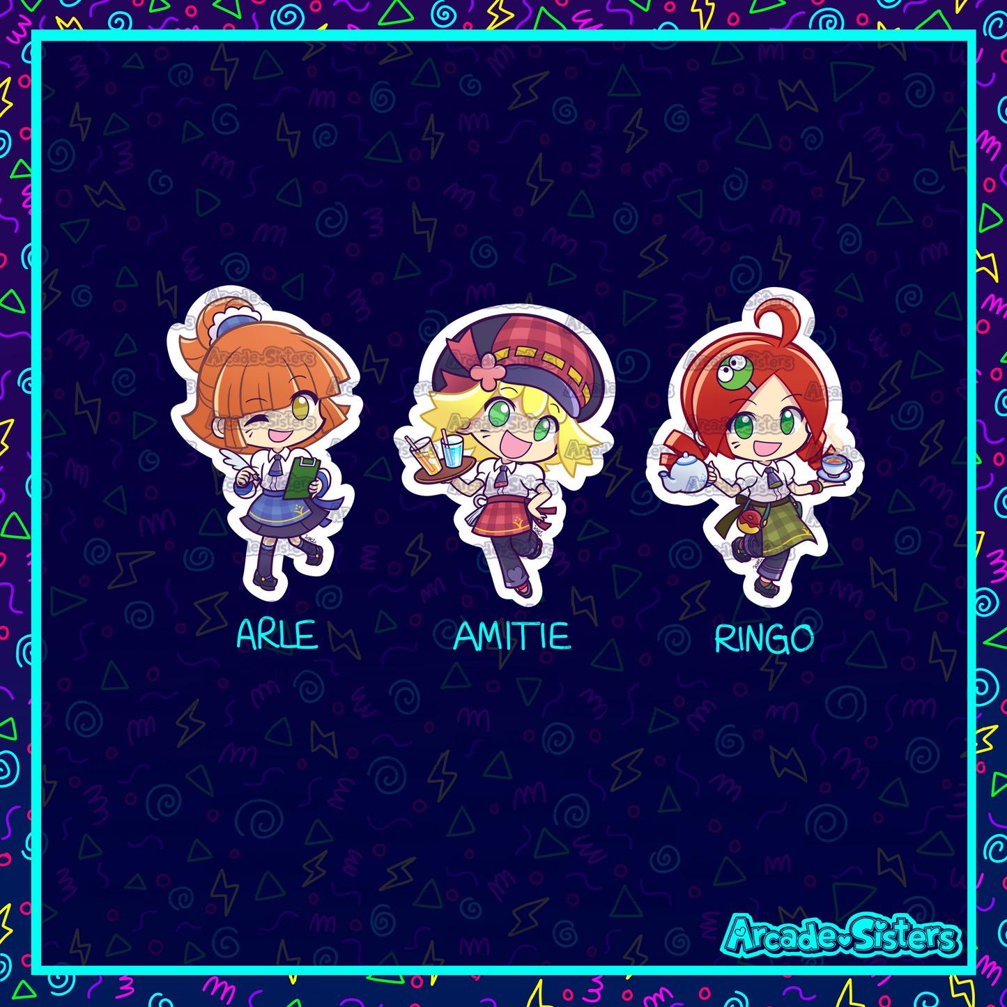 Puyo Café Stickers & Badges