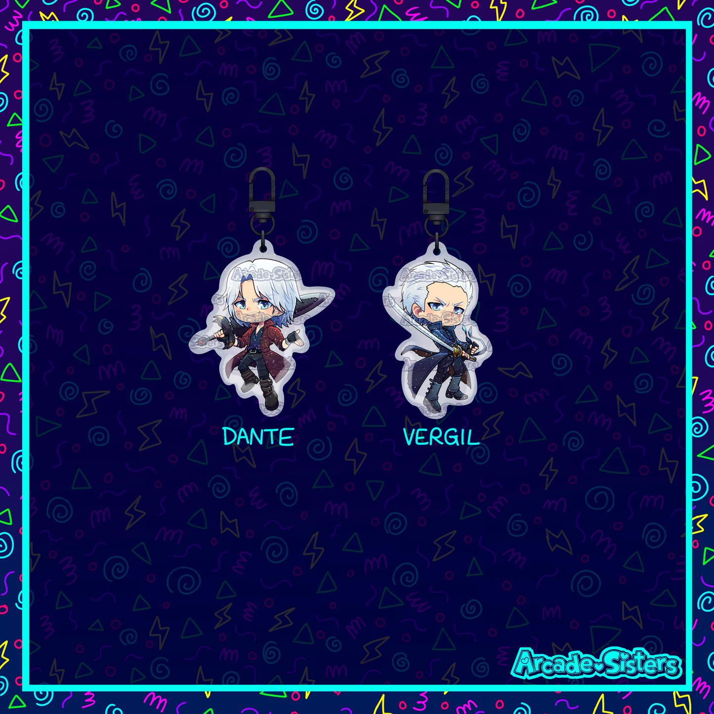 Crying Devil 5 Keychain