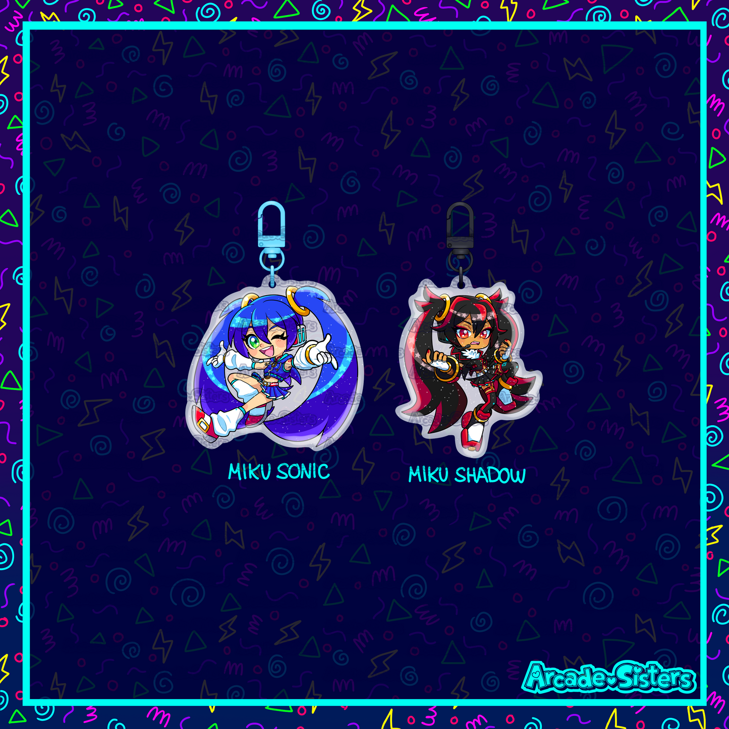 Miku Sonic Keychain