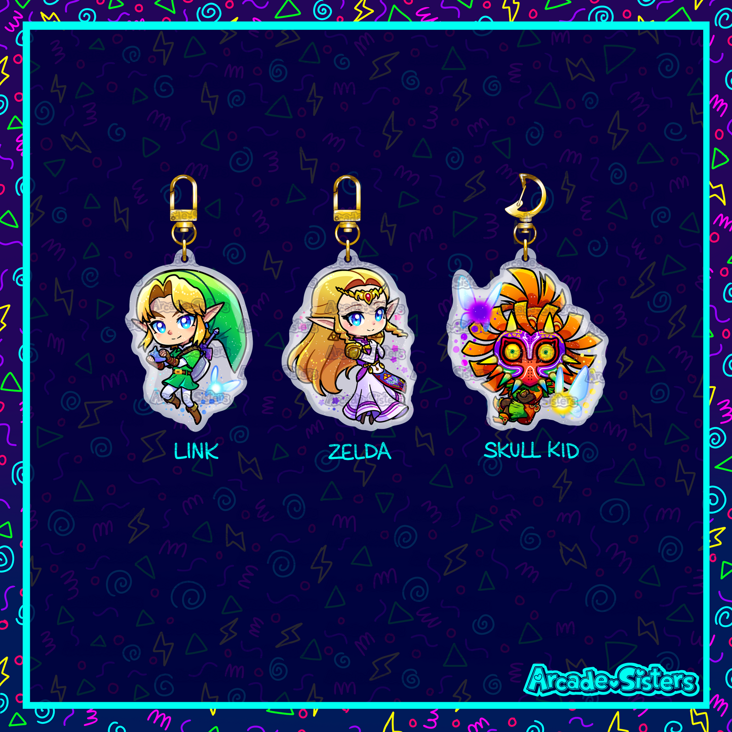Ocarina & Majora Keychain