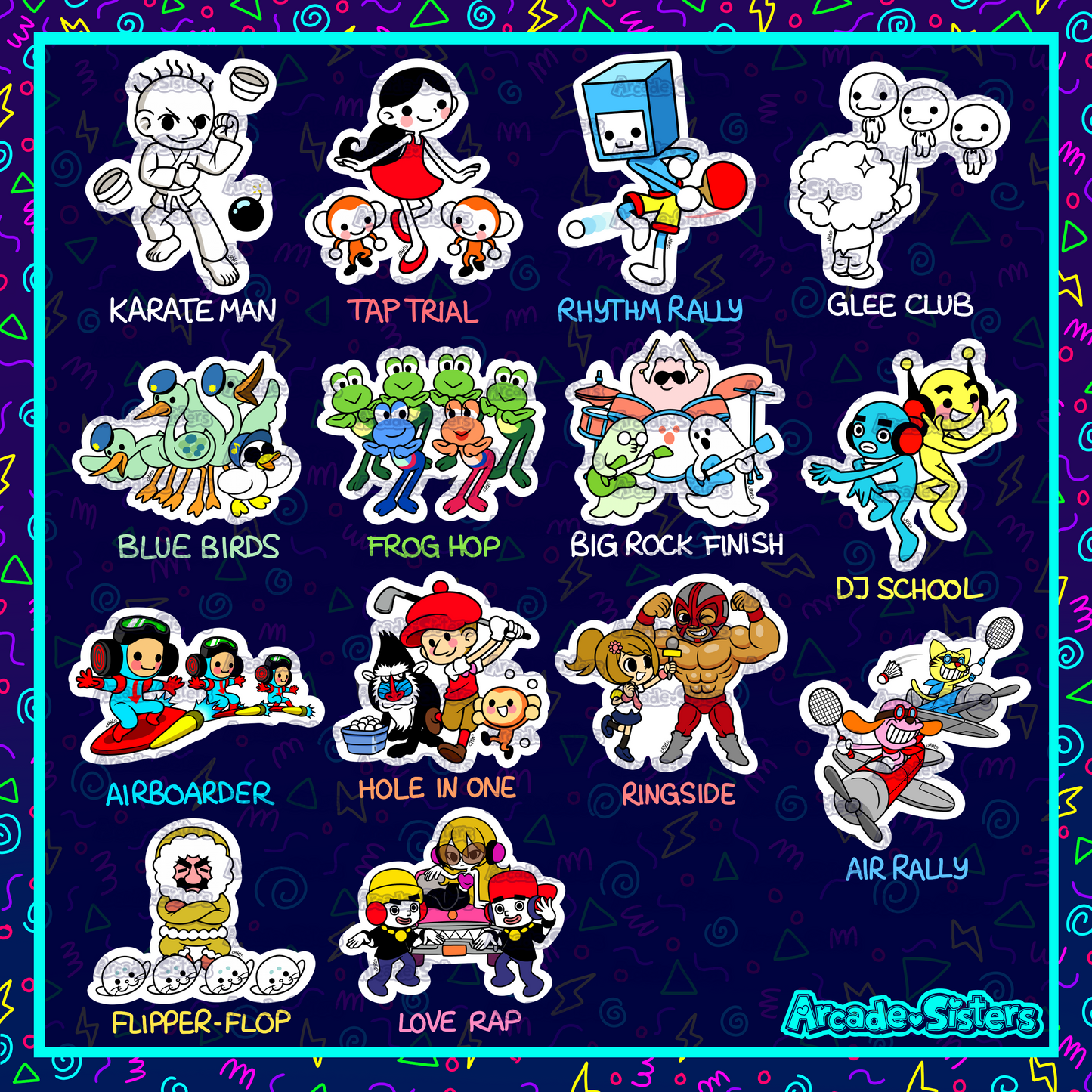 Rhythm Heaven Stickers