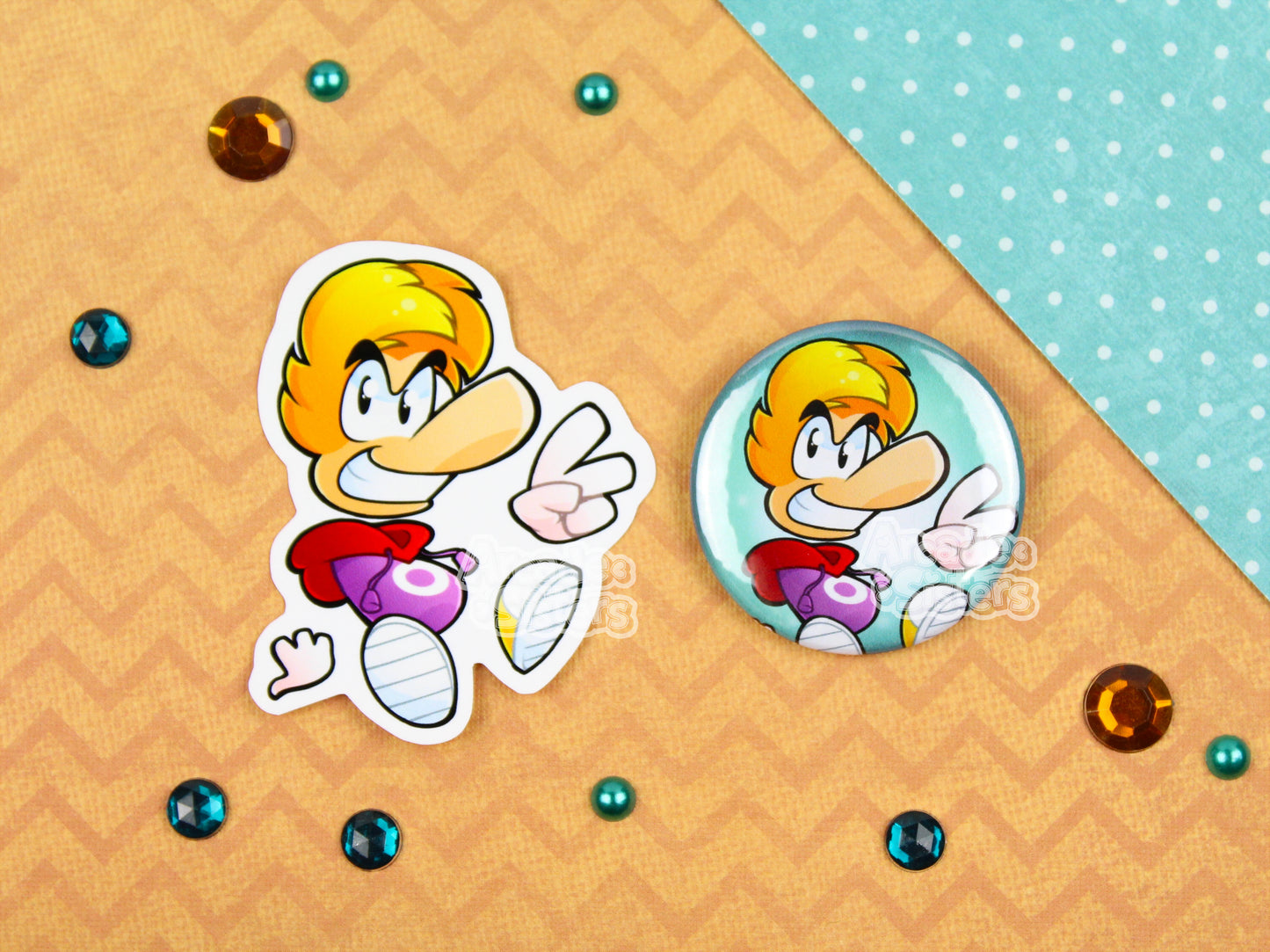 Rayman Stickers & Badges