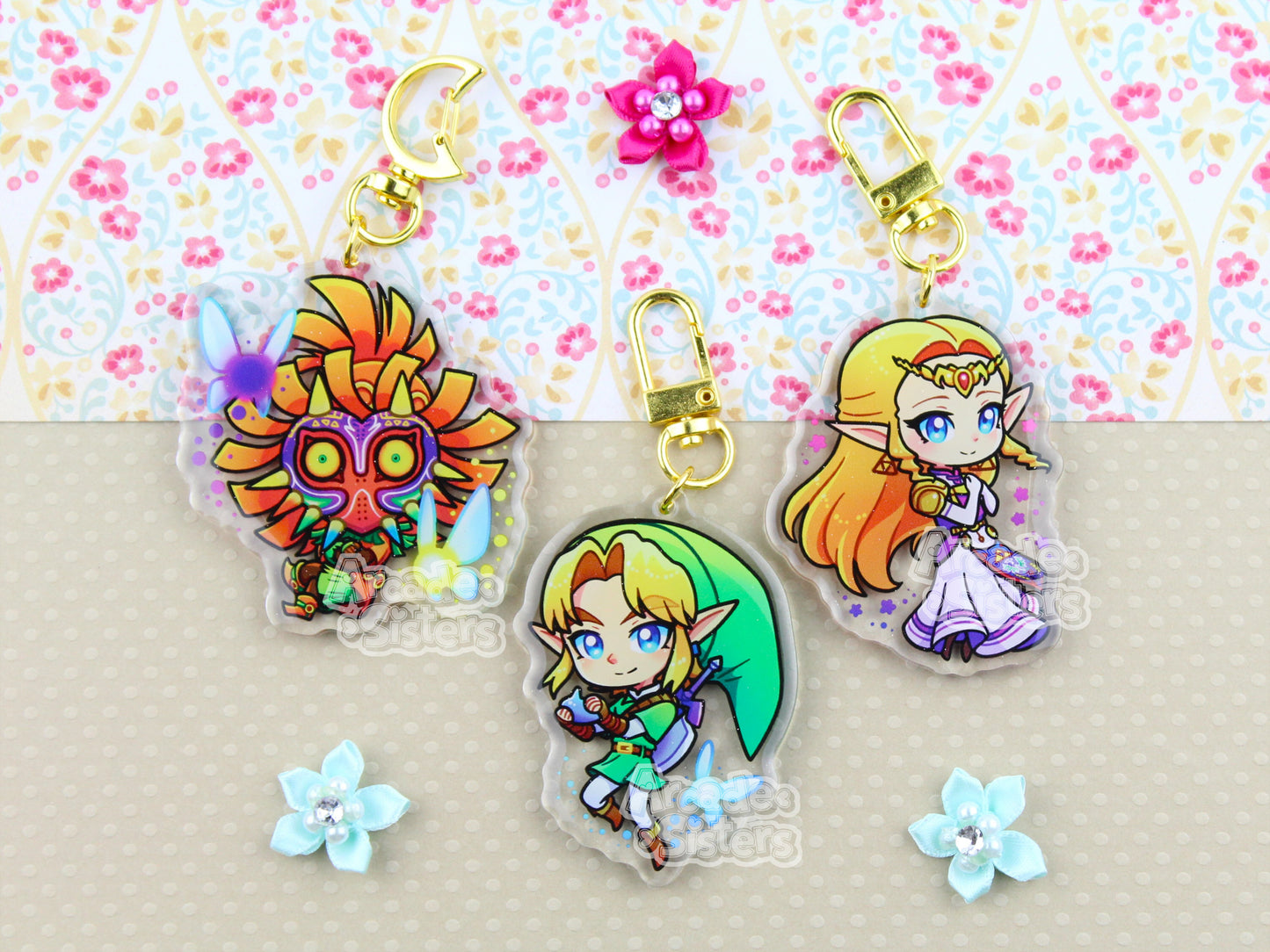 Ocarina & Majora Keychain
