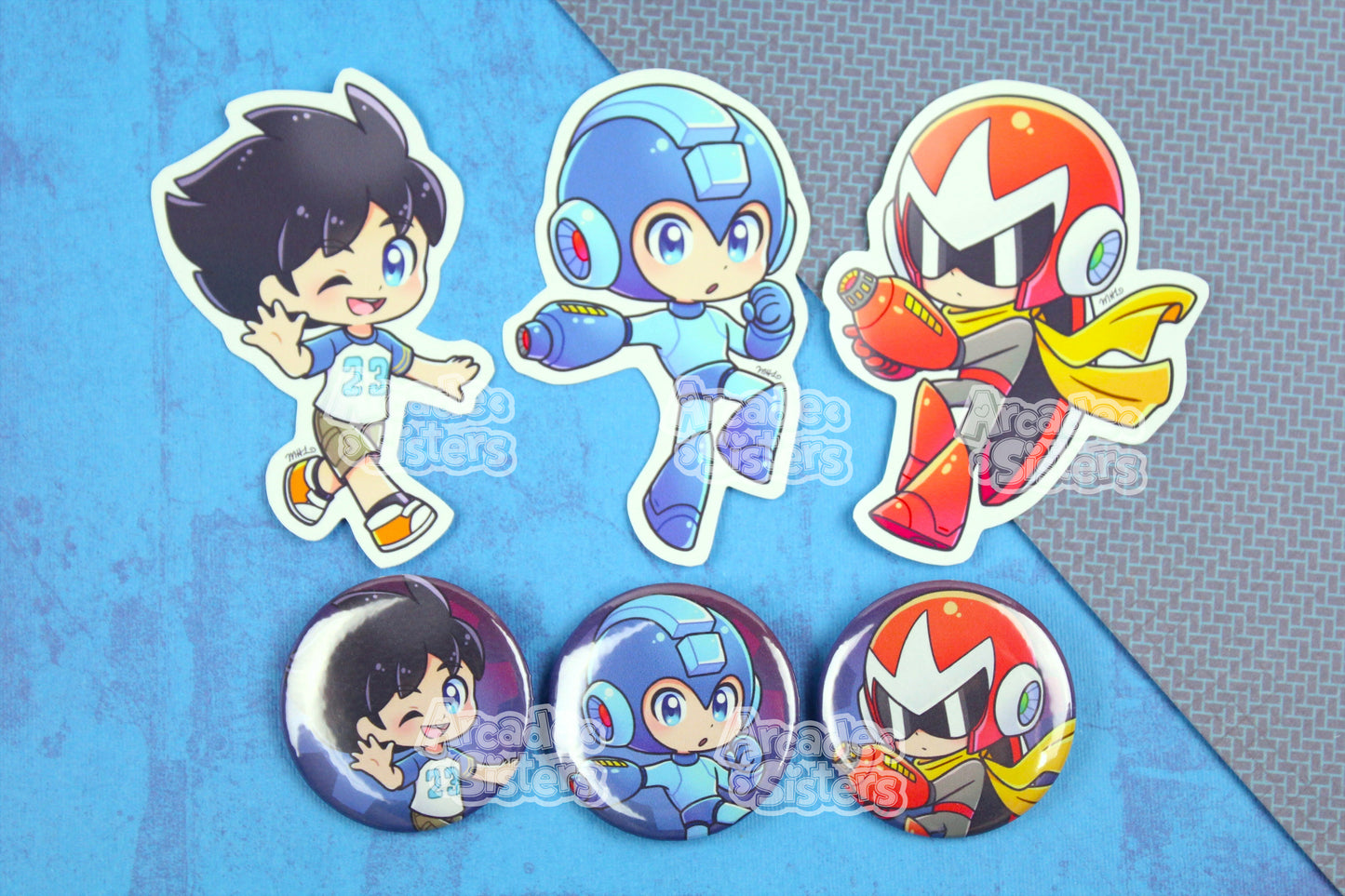 Megaman Stickers & Badges