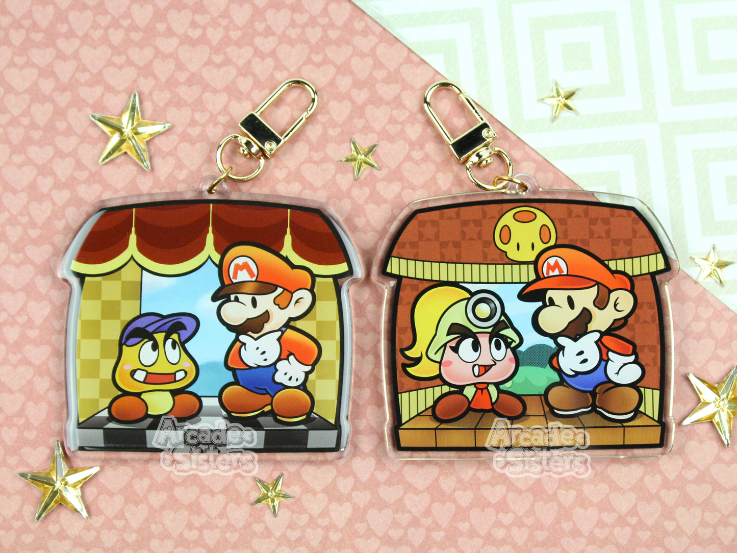 Paper Mario Keychain