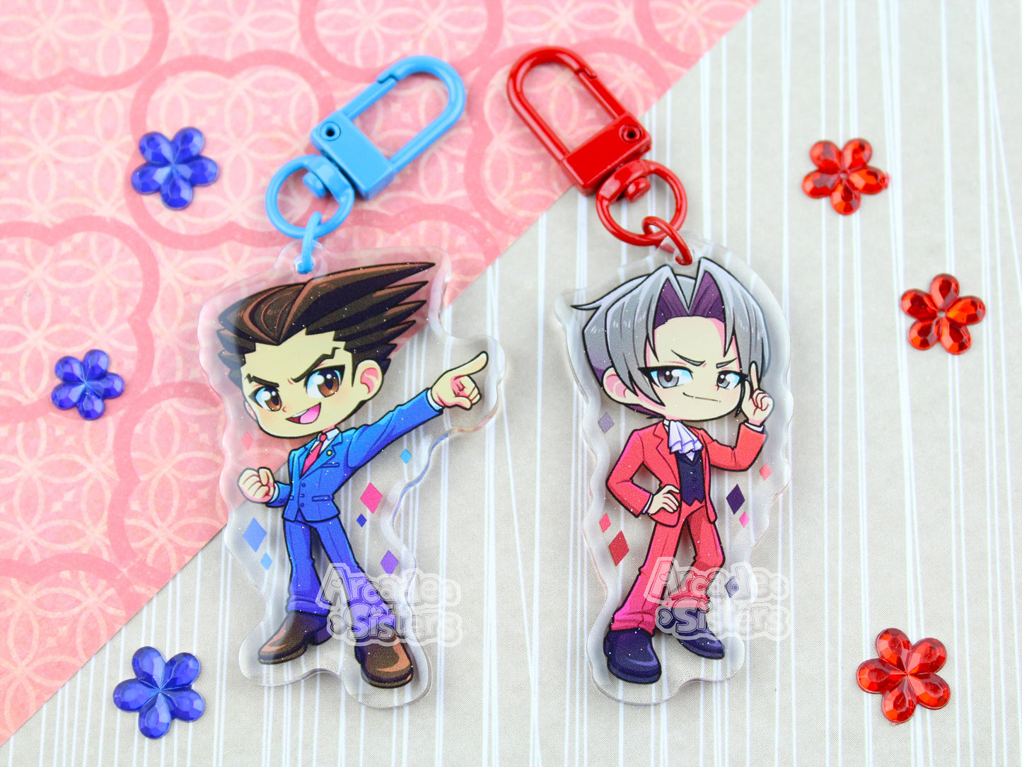 Phoenix & Miles Keychain