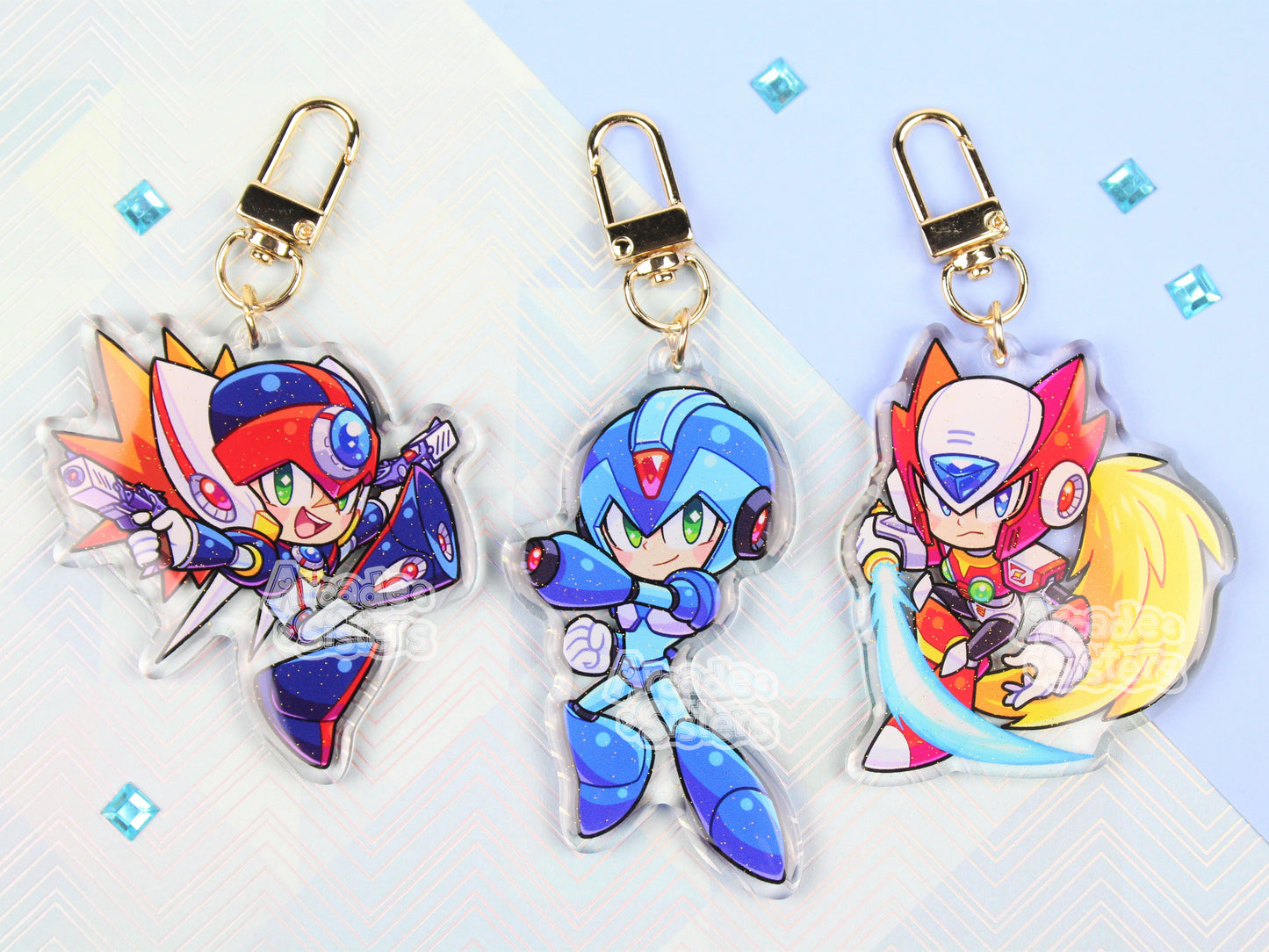 Megaman X Keychain