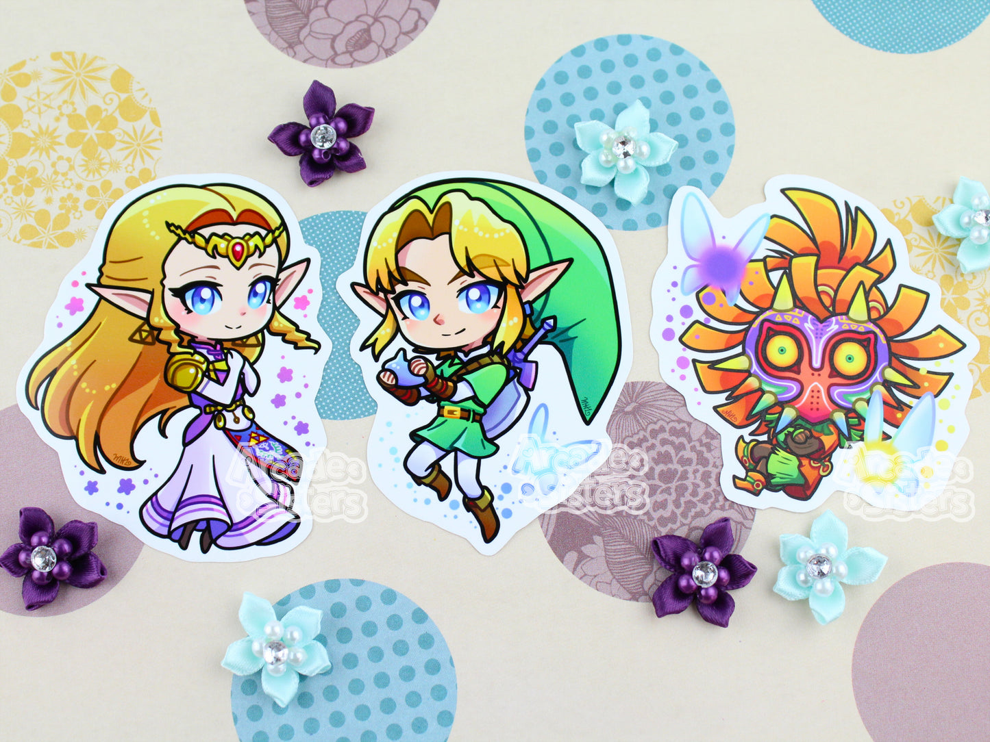 Ocarina & Majora Stickers & Badges