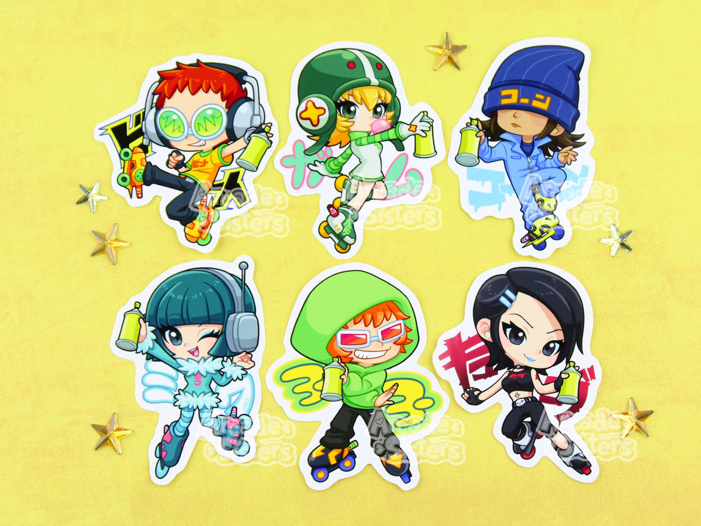 Jet Set Radio Stickers & Badges
