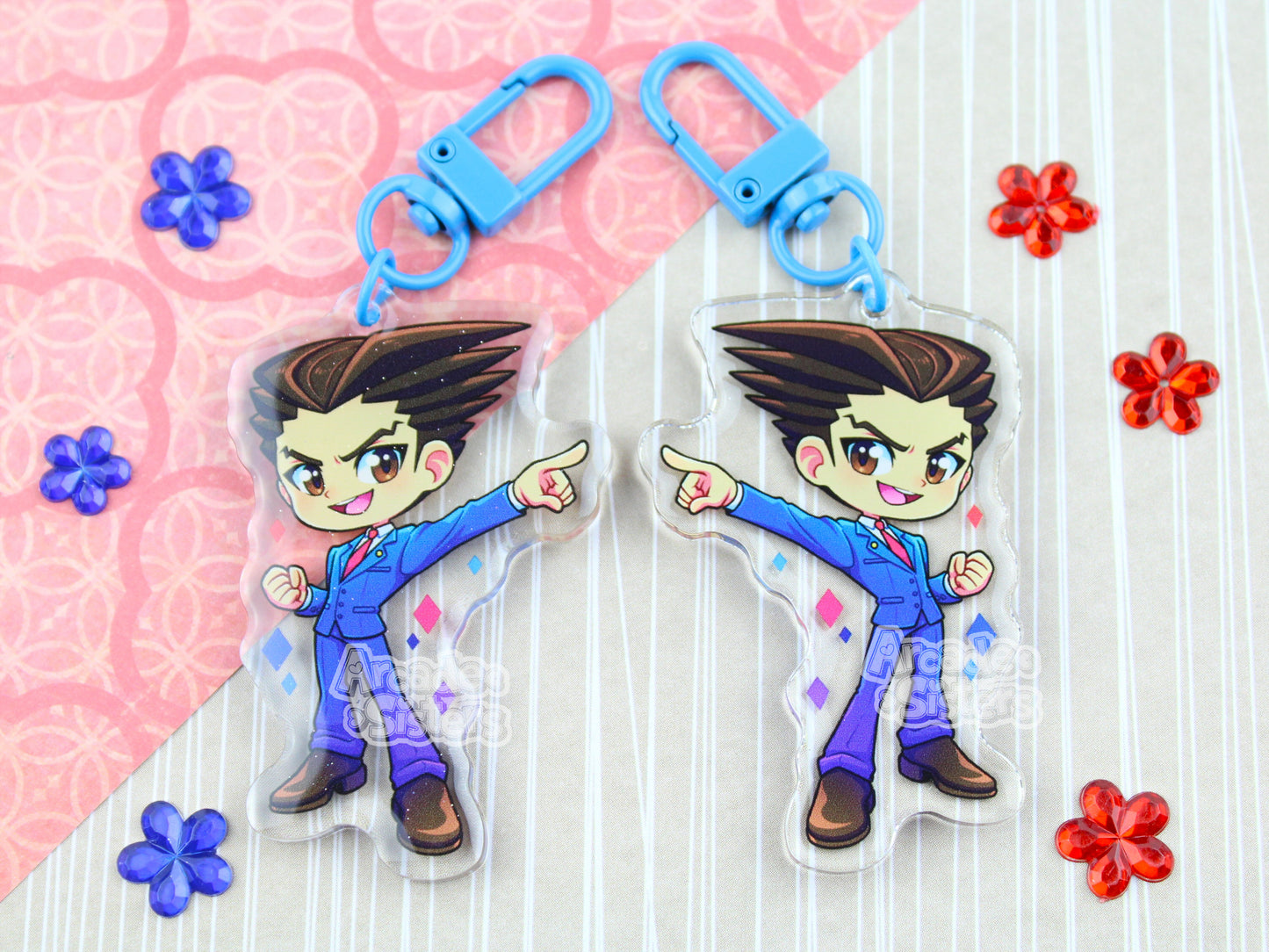 Phoenix & Miles Keychain