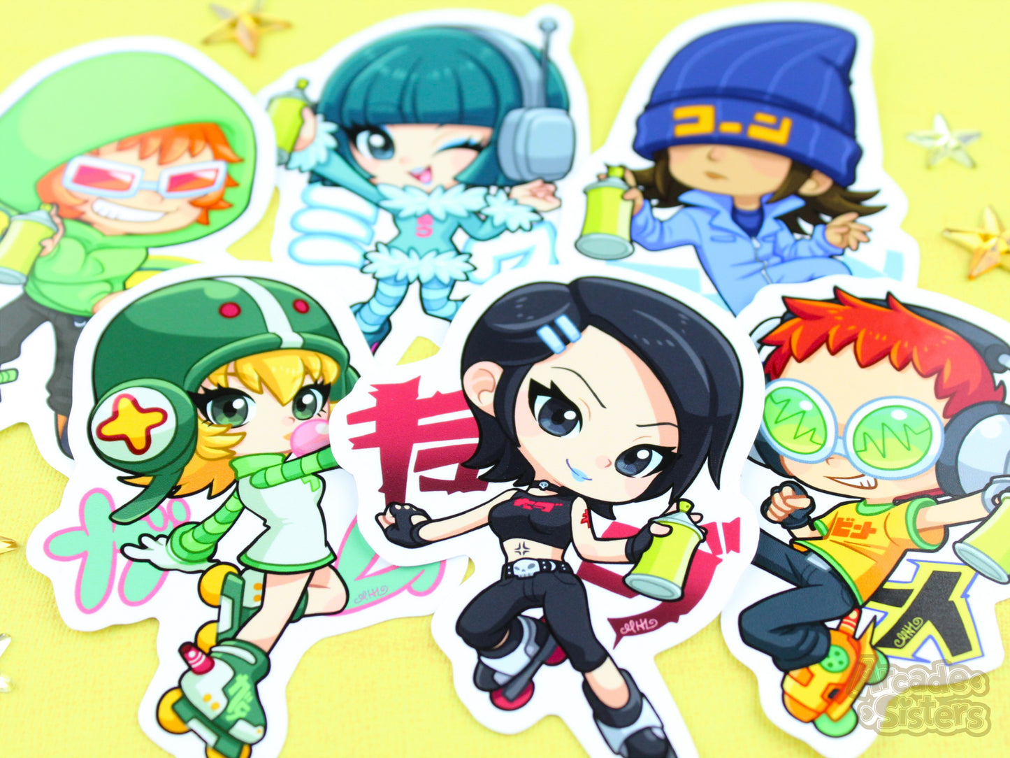 Jet Set Radio Stickers & Badges