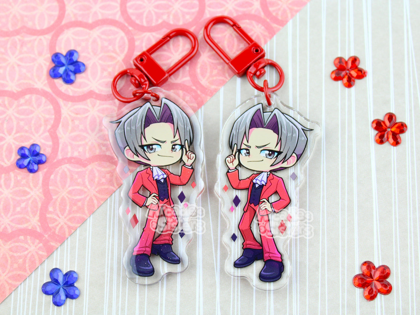 Phoenix & Miles Keychain