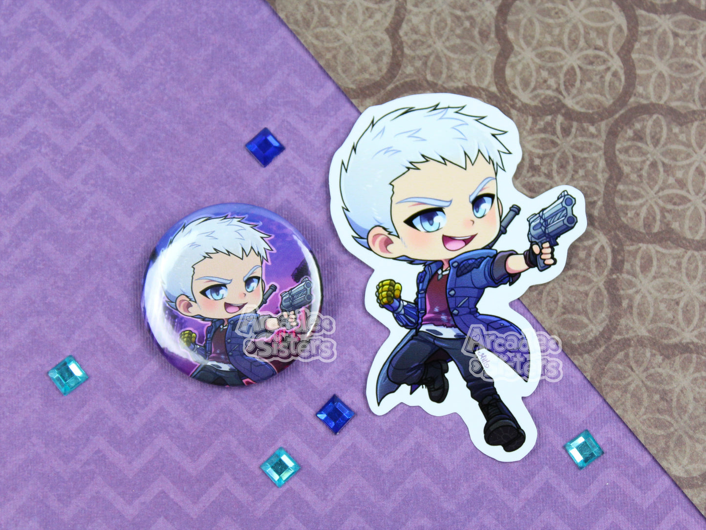 Crying Devil 5 Stickers & Badges