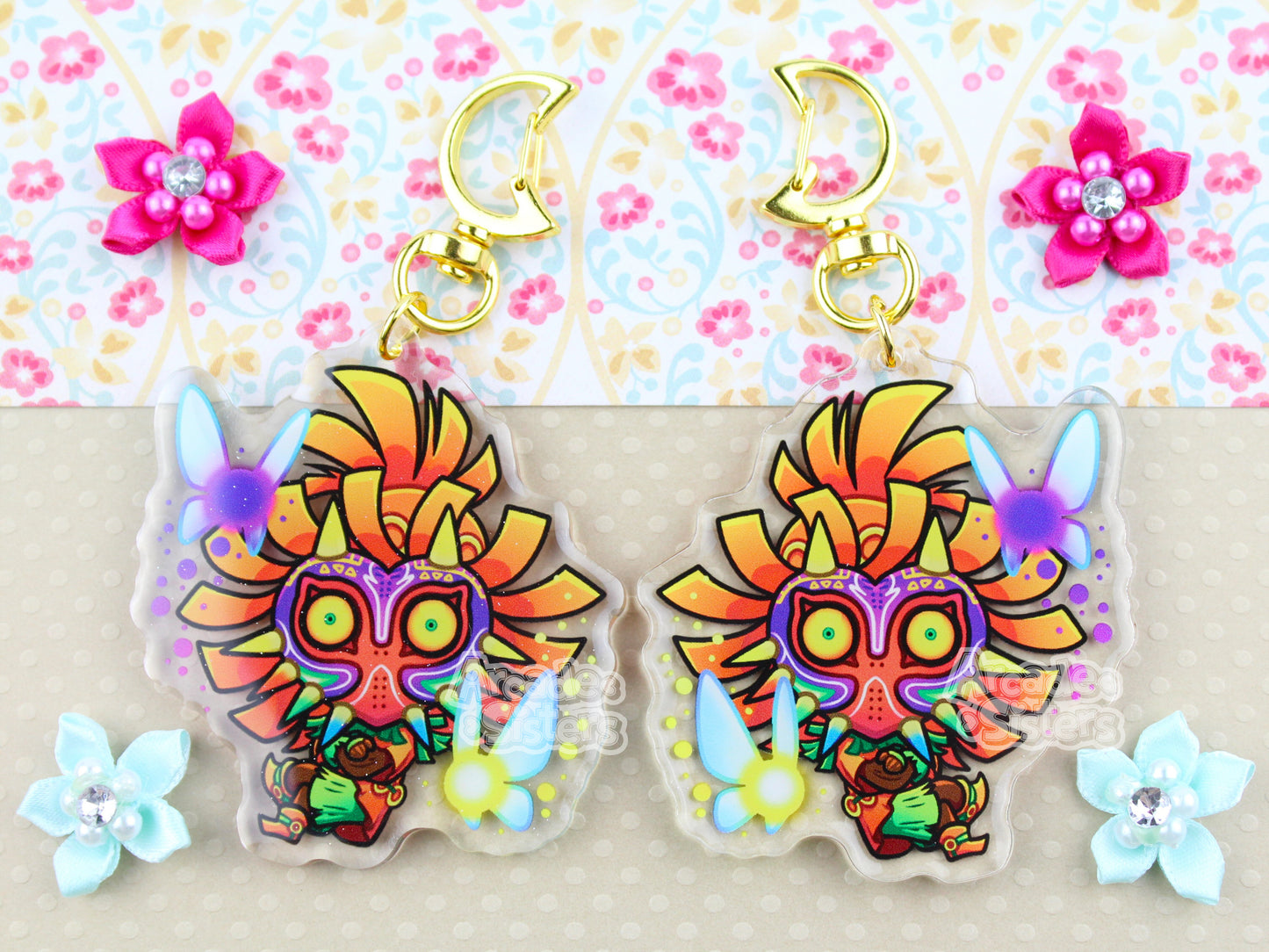 Ocarina & Majora Keychain