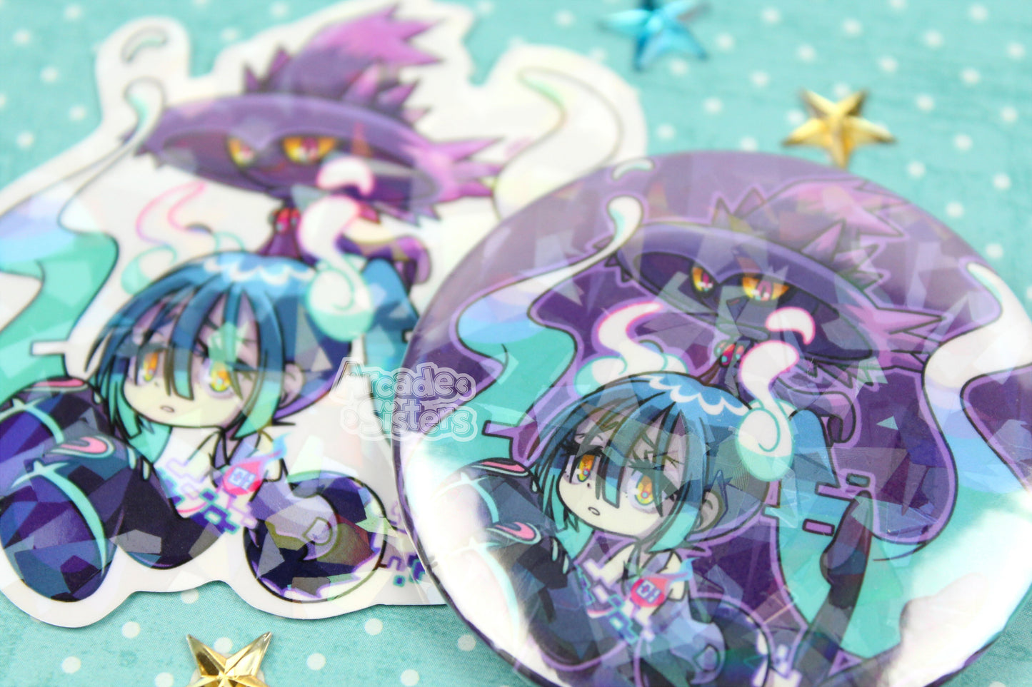 PokéMiku Holo Stickers & Badges