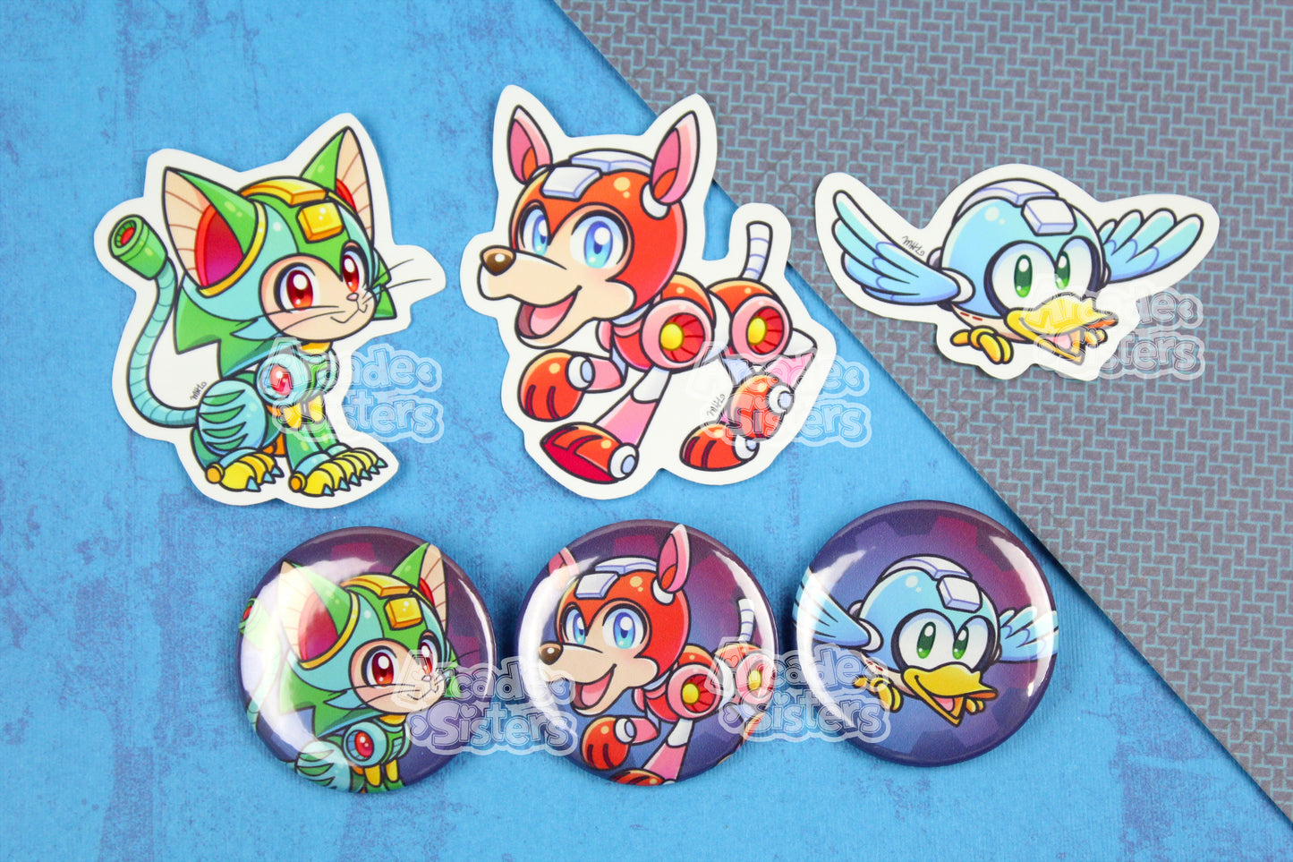 Megaman Stickers & Badges