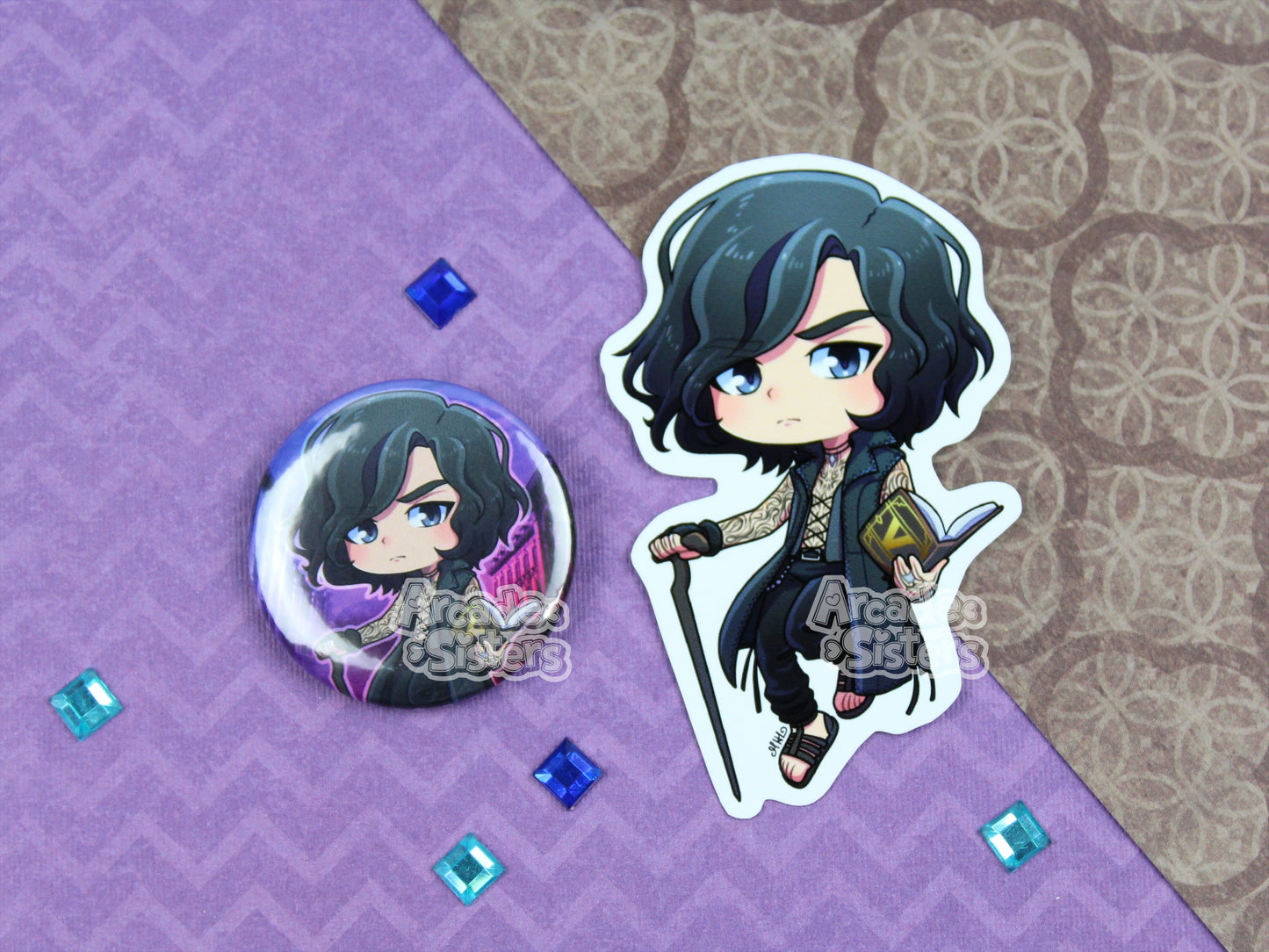 Crying Devil 5 Stickers & Badges