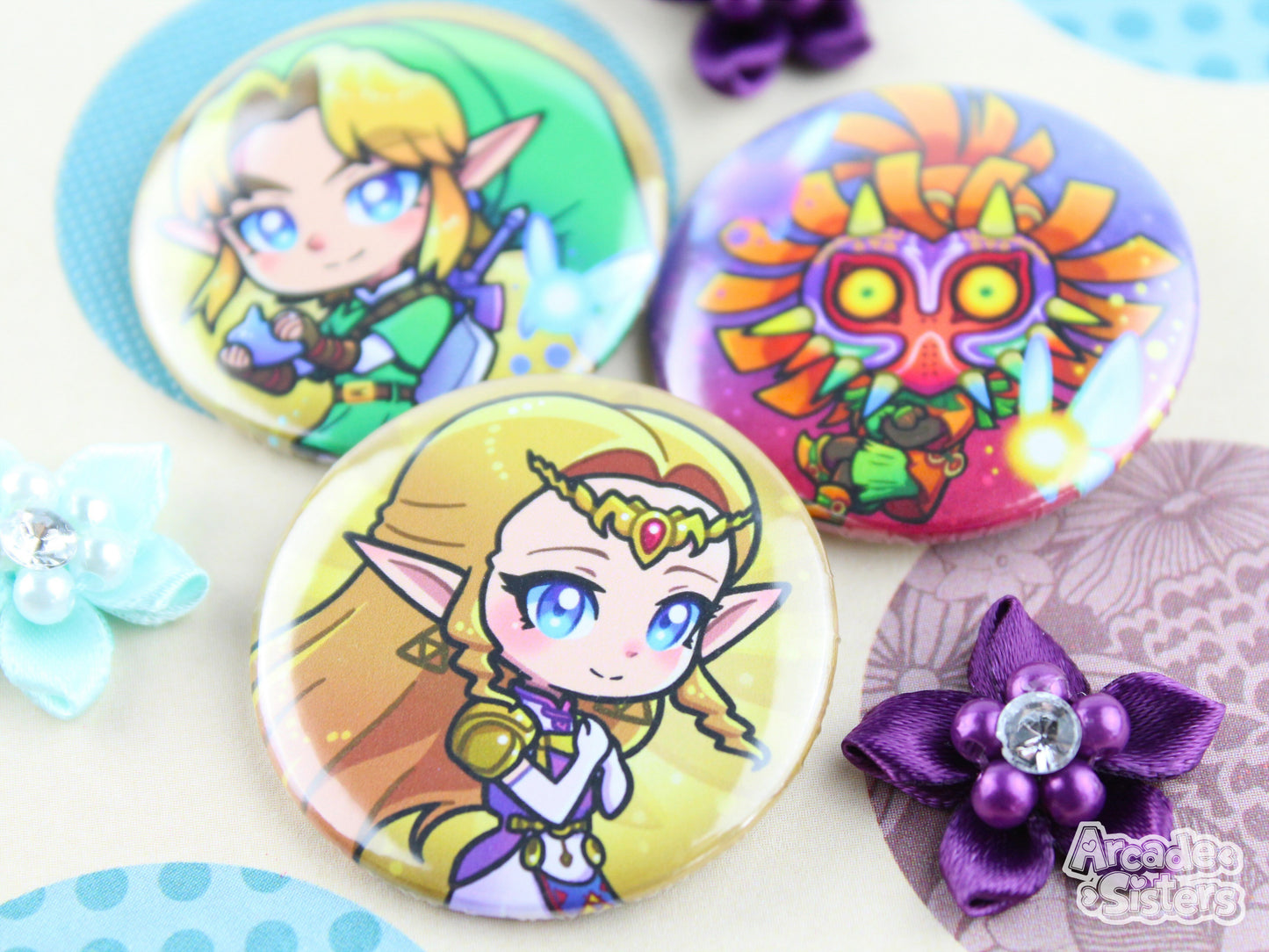 Ocarina & Majora Stickers & Badges