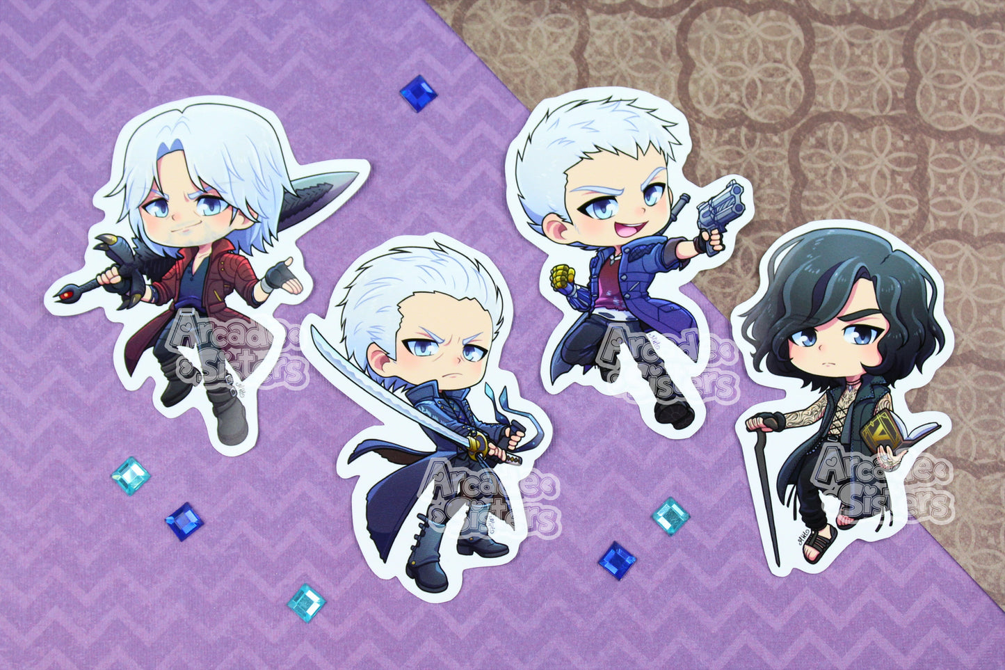 Crying Devil 5 Stickers & Badges