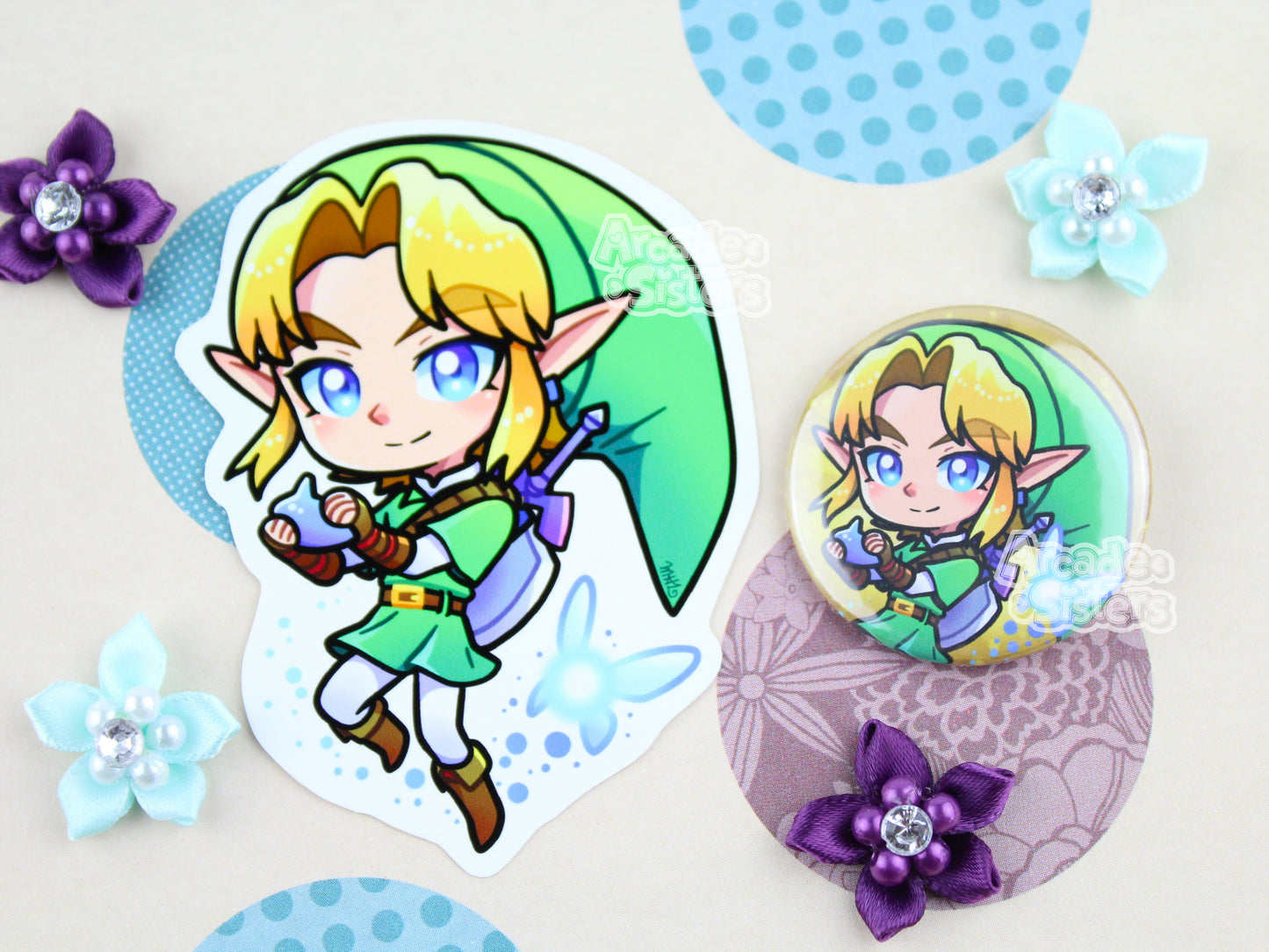 Ocarina & Majora Stickers & Badges