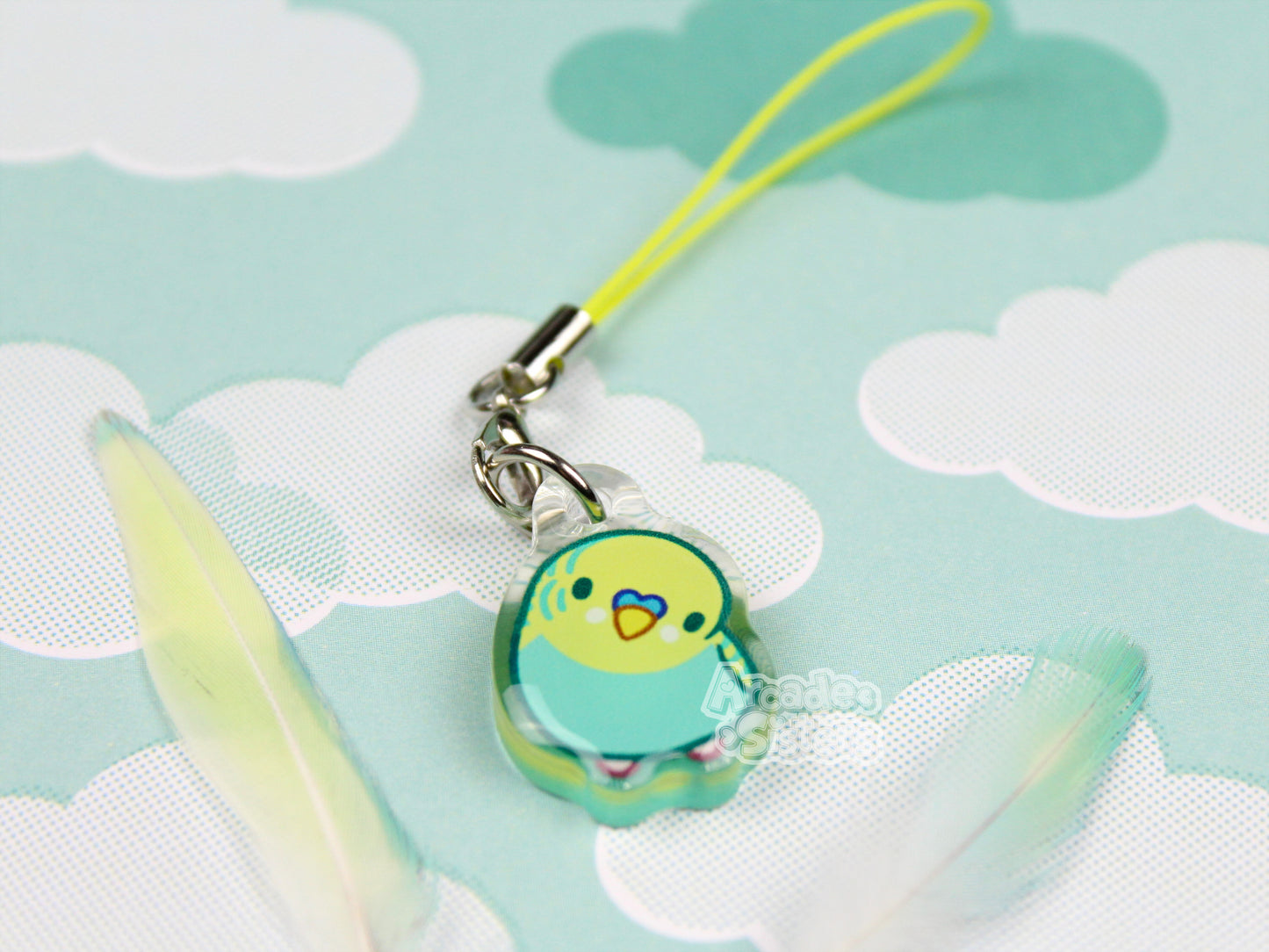 Budgies Phone Charm