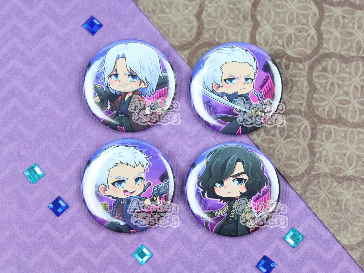 Crying Devil 5 Stickers & Badges