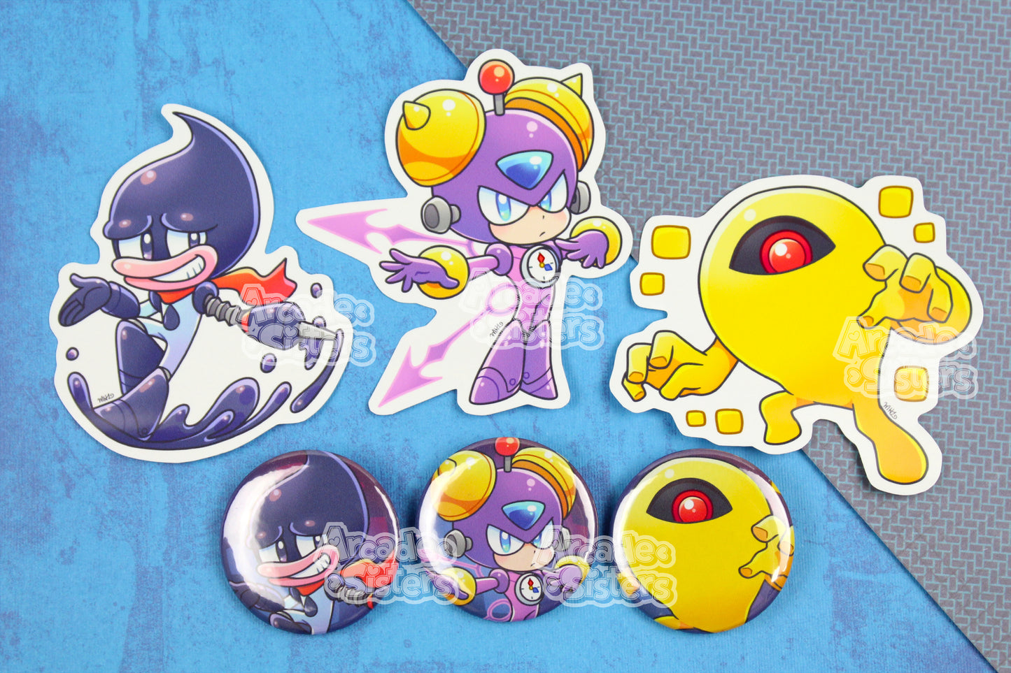 Megaman Stickers & Badges