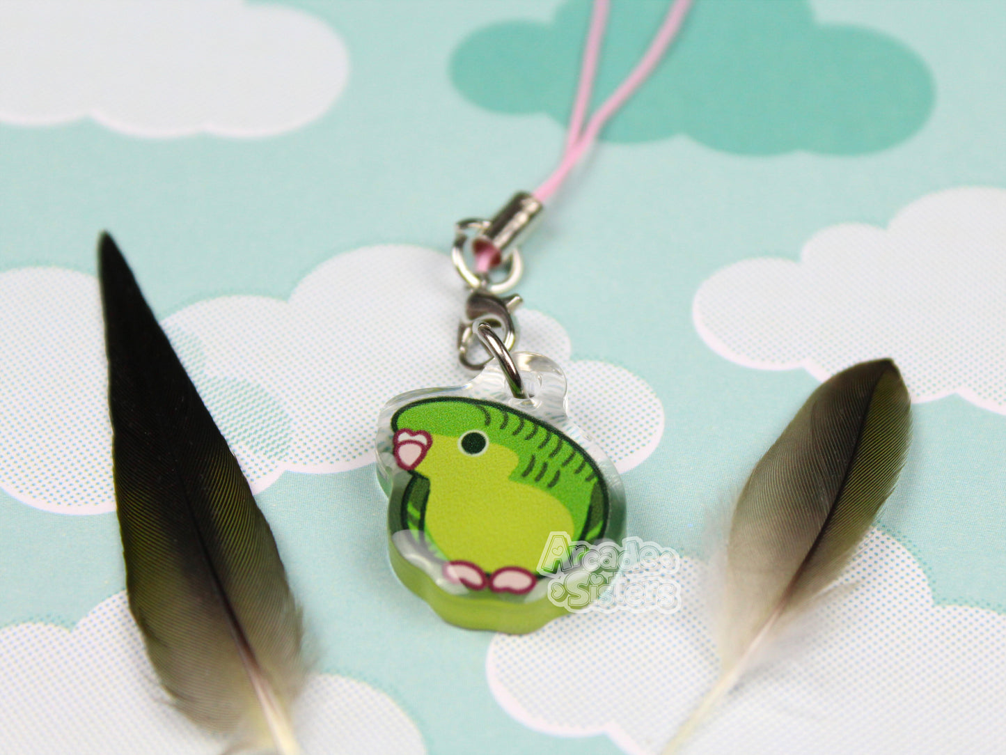 Budgies Phone Charm