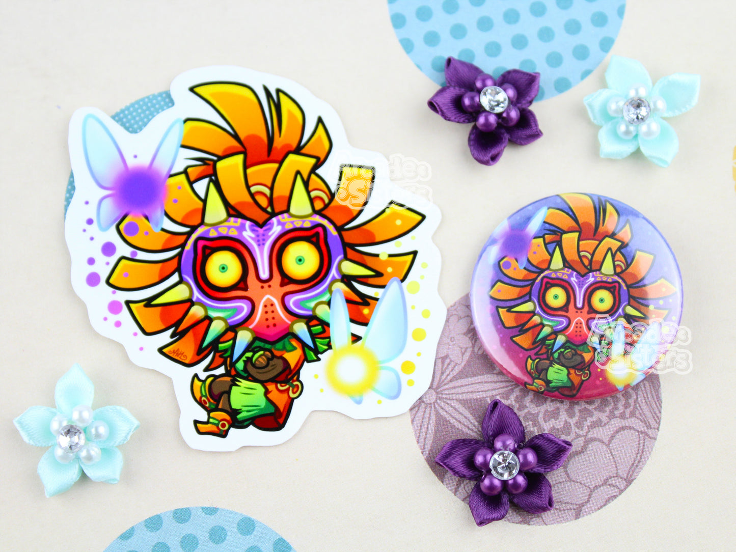 Ocarina & Majora Stickers & Badges