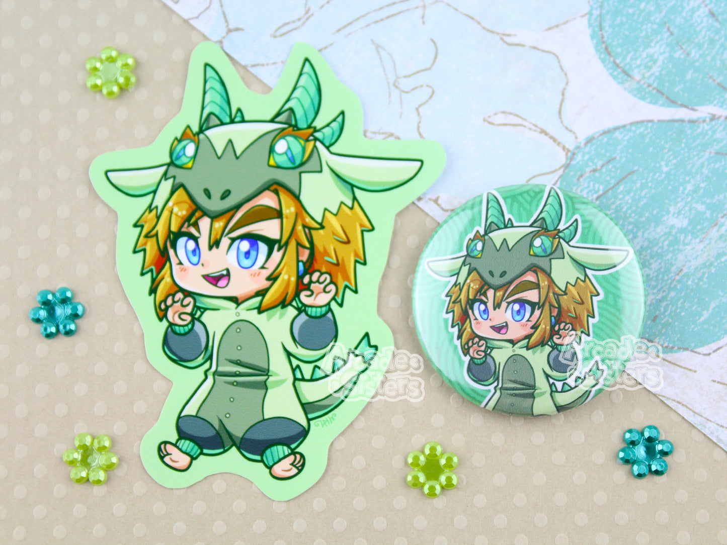 ToTK Dragon Stickers & Badges