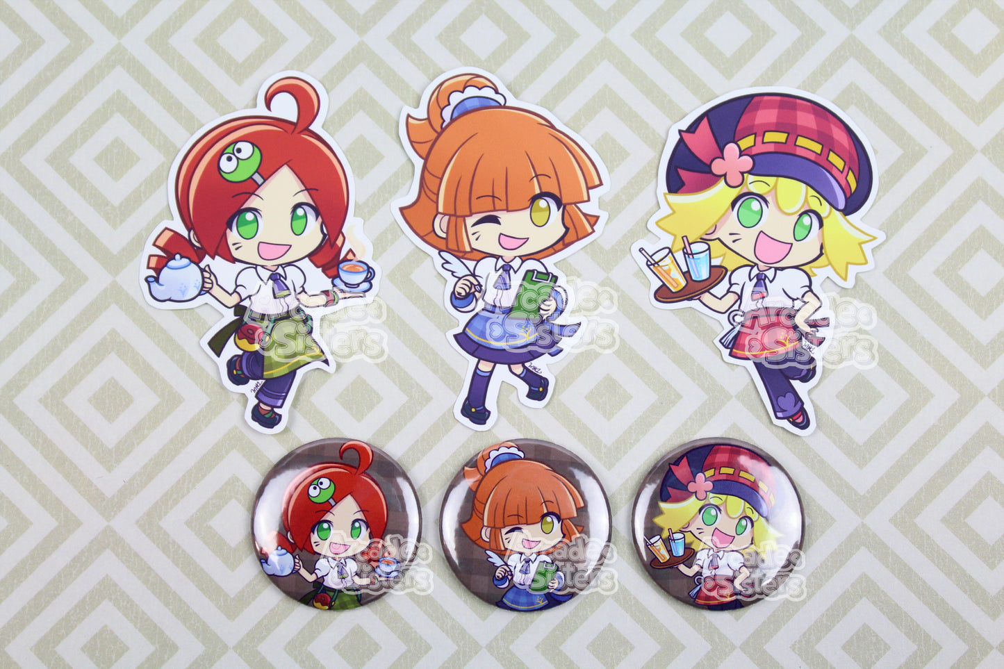 Puyo Café Stickers & Badges