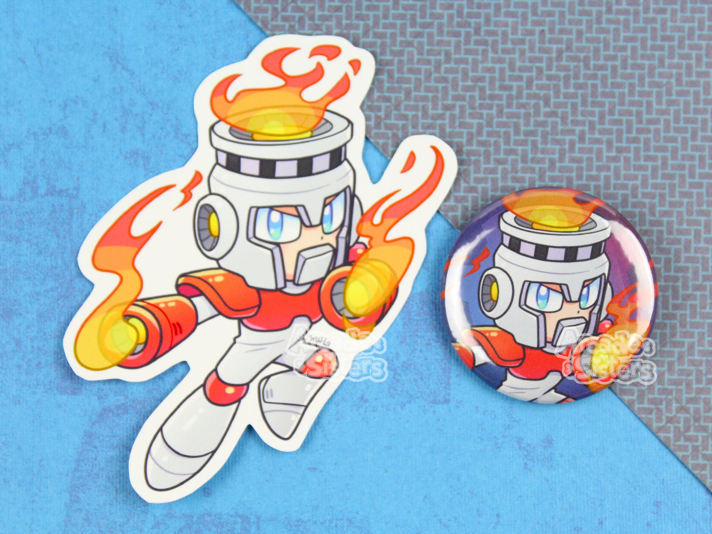 Megaman Stickers & Badges