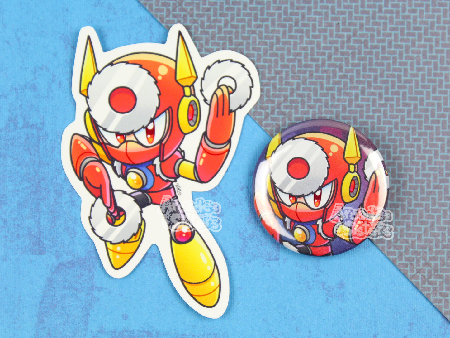 Megaman Stickers & Badges