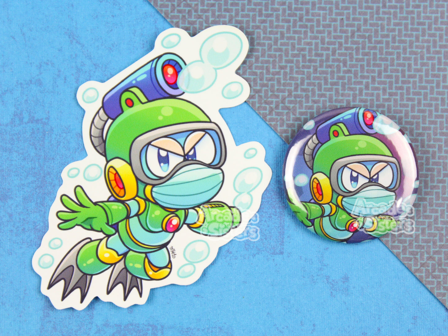 Megaman Stickers & Badges