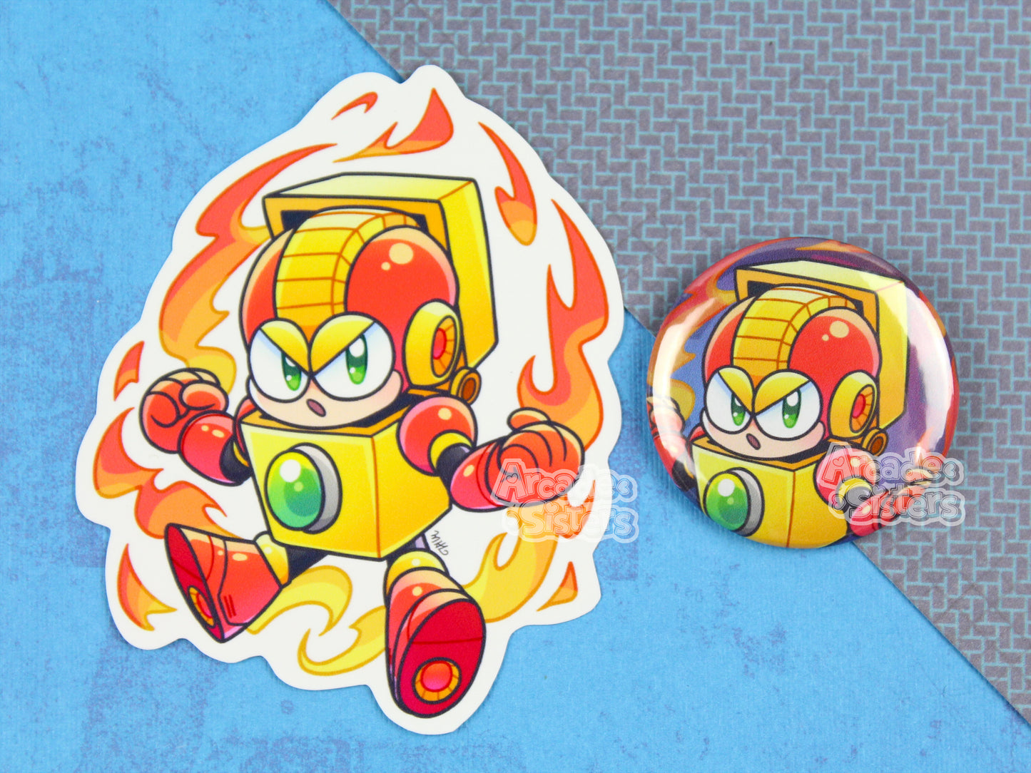 Megaman Stickers & Badges