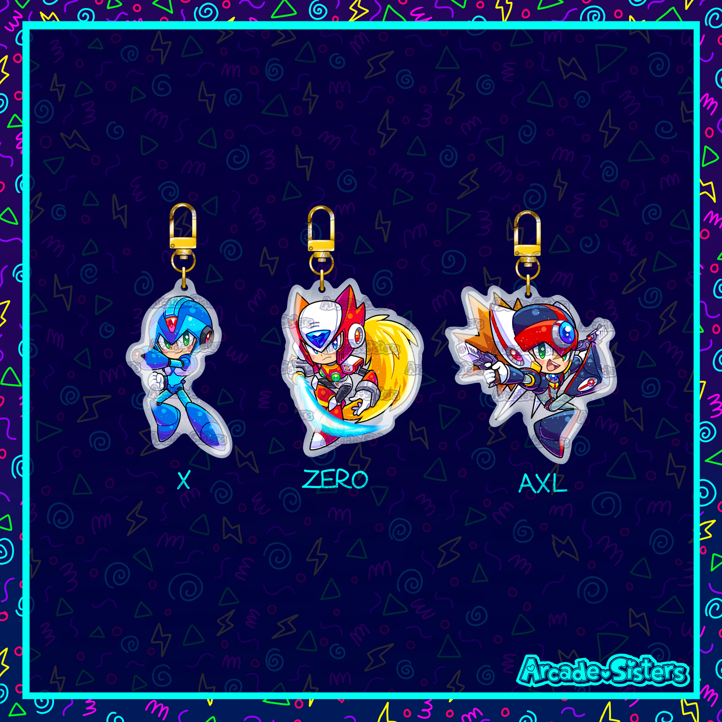 Megaman X Keychain