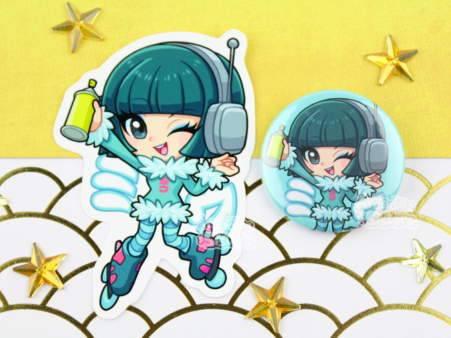 Jet Set Radio Stickers & Badges