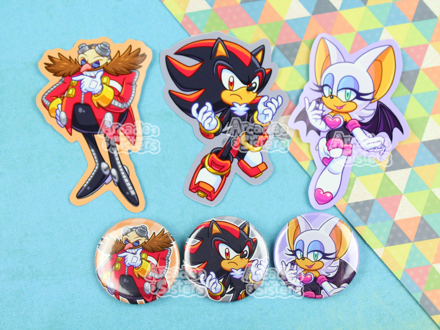 Sonic Stickers & Badges