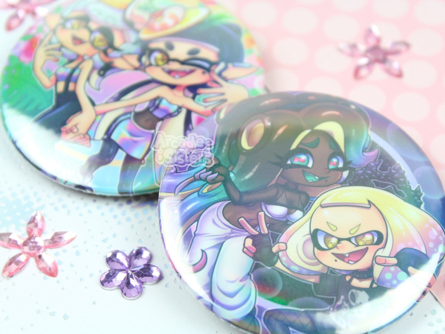 Splatoon Special Fest Holo Stickers & Badges